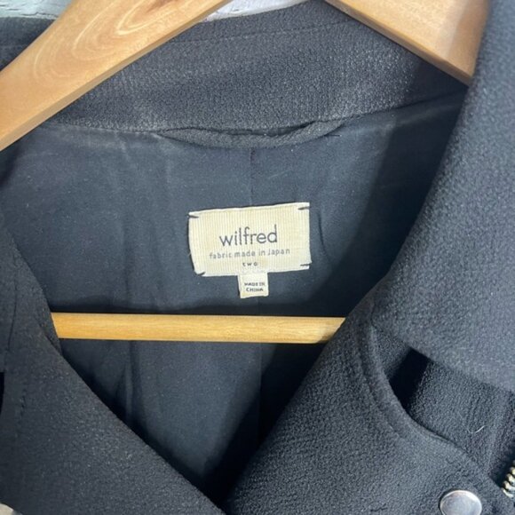 Aritzia wilfred black moto jacket size 2 - Picture 6 of 9